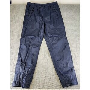 VTG Woolrich Nylon Mens XL Navy Windbreaker Hiking Ankle Zip Rain Track Pants